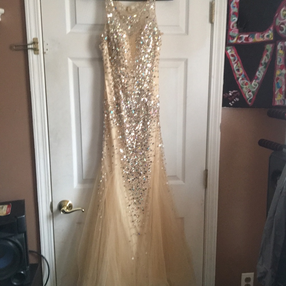 Stunning Champagne color gown